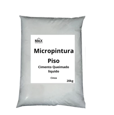 Imagem kit Micropintura Microcimento Queimado Líquido Piso Cinza 20kg 
