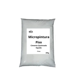 kit Micropintura Microcimento Queimado Líquido Piso Cinza 20kg 